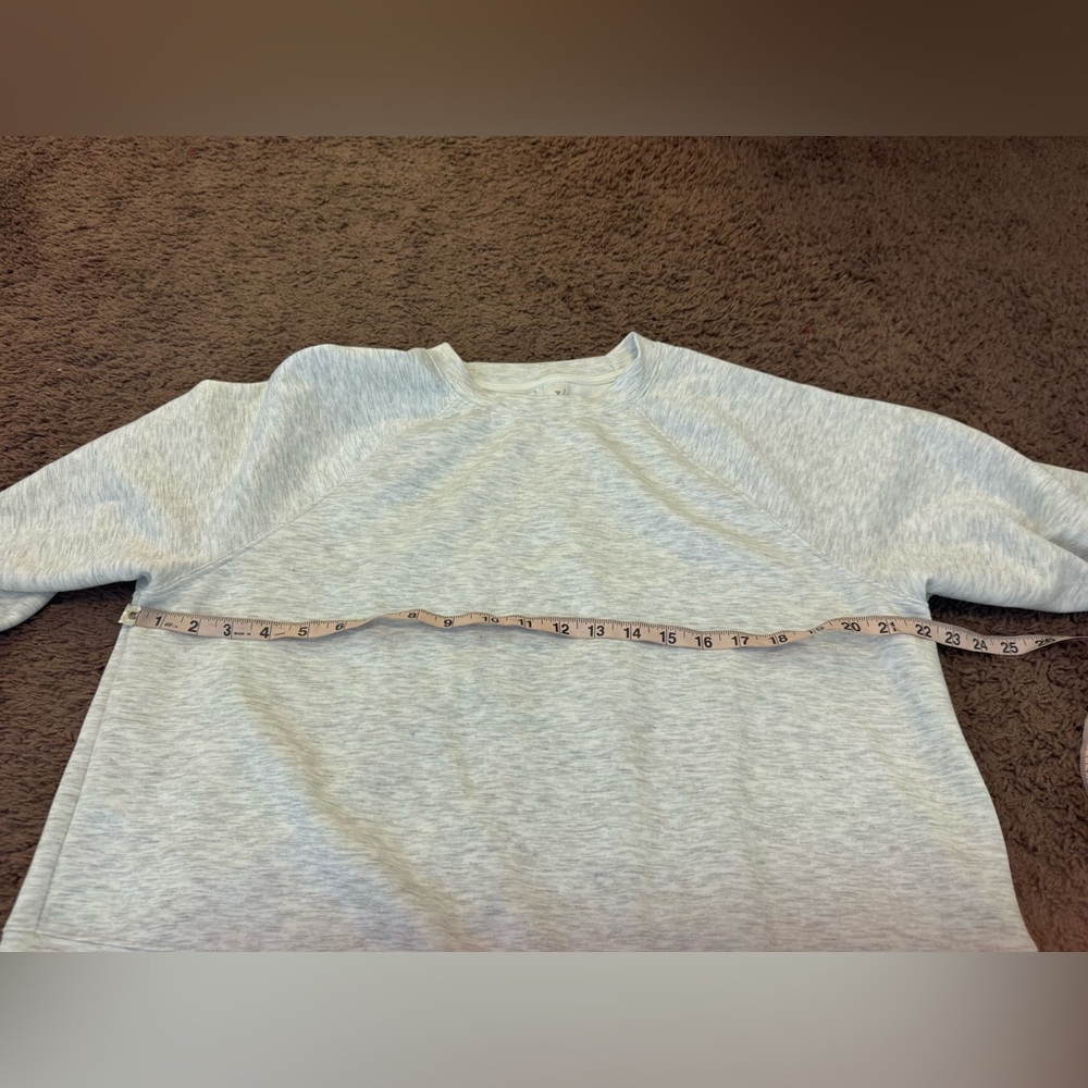 T|S By Thrive Societe Gray White Heather Soft Pullover Brushed Luxe XL $98 - Picture 6 of 7
